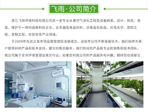 浙江飛雨 專業(yè)打造無塵凈化車間，一體化設(shè)計(jì)與施工的可靠伙伴